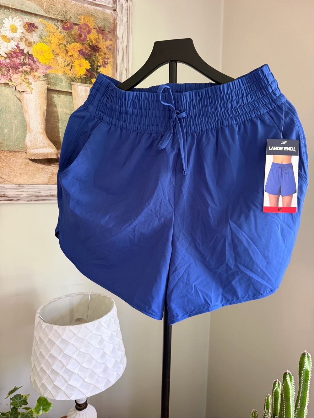 Lands' End Royal Blue Pull-On Athletic Shorts